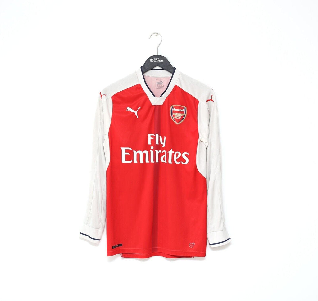 2016/17 ARSENAL Vintage PUMA Home Long Sleeve Football Shirt (S)