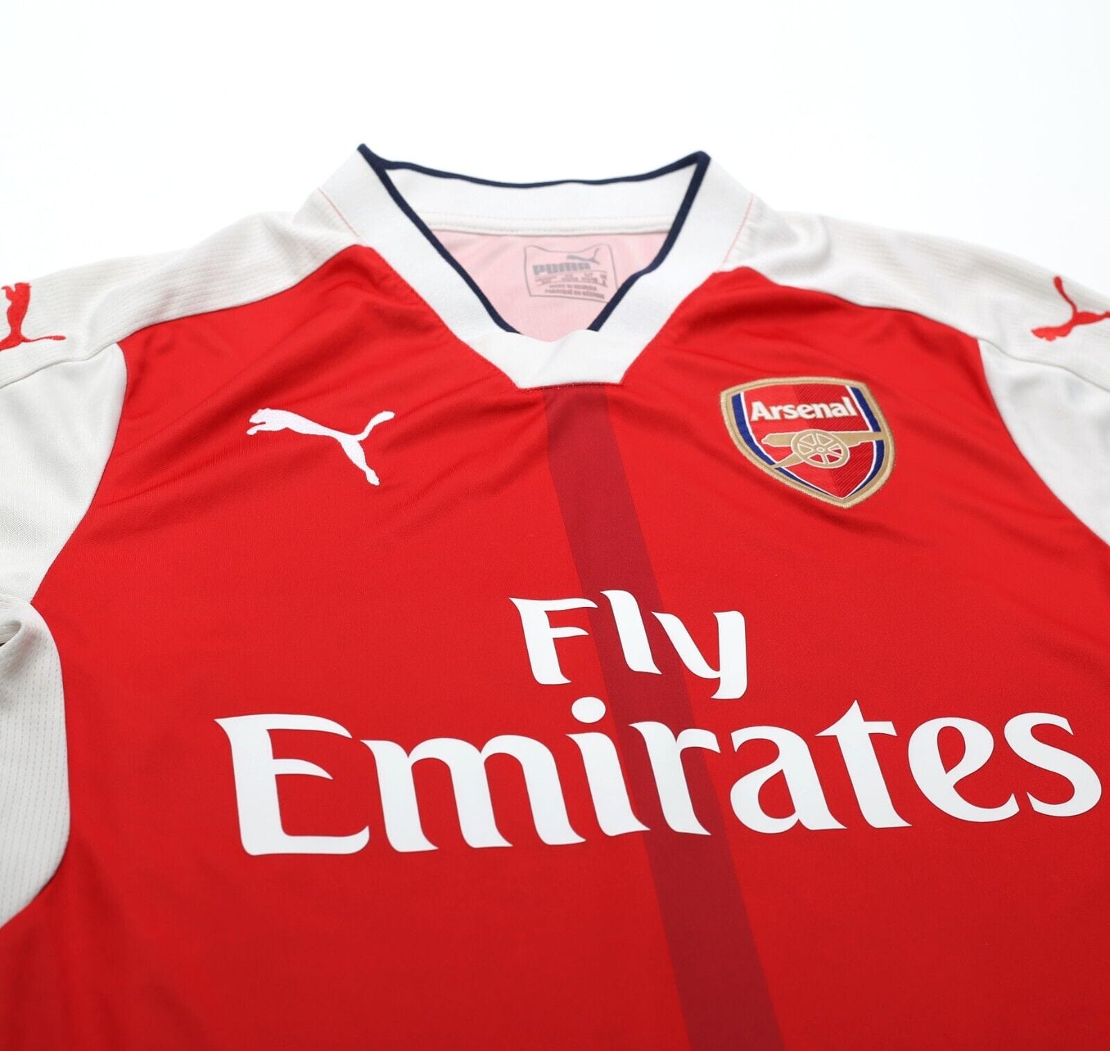 2016/17 ARSENAL Vintage PUMA Home Long Sleeve Football Shirt (S)