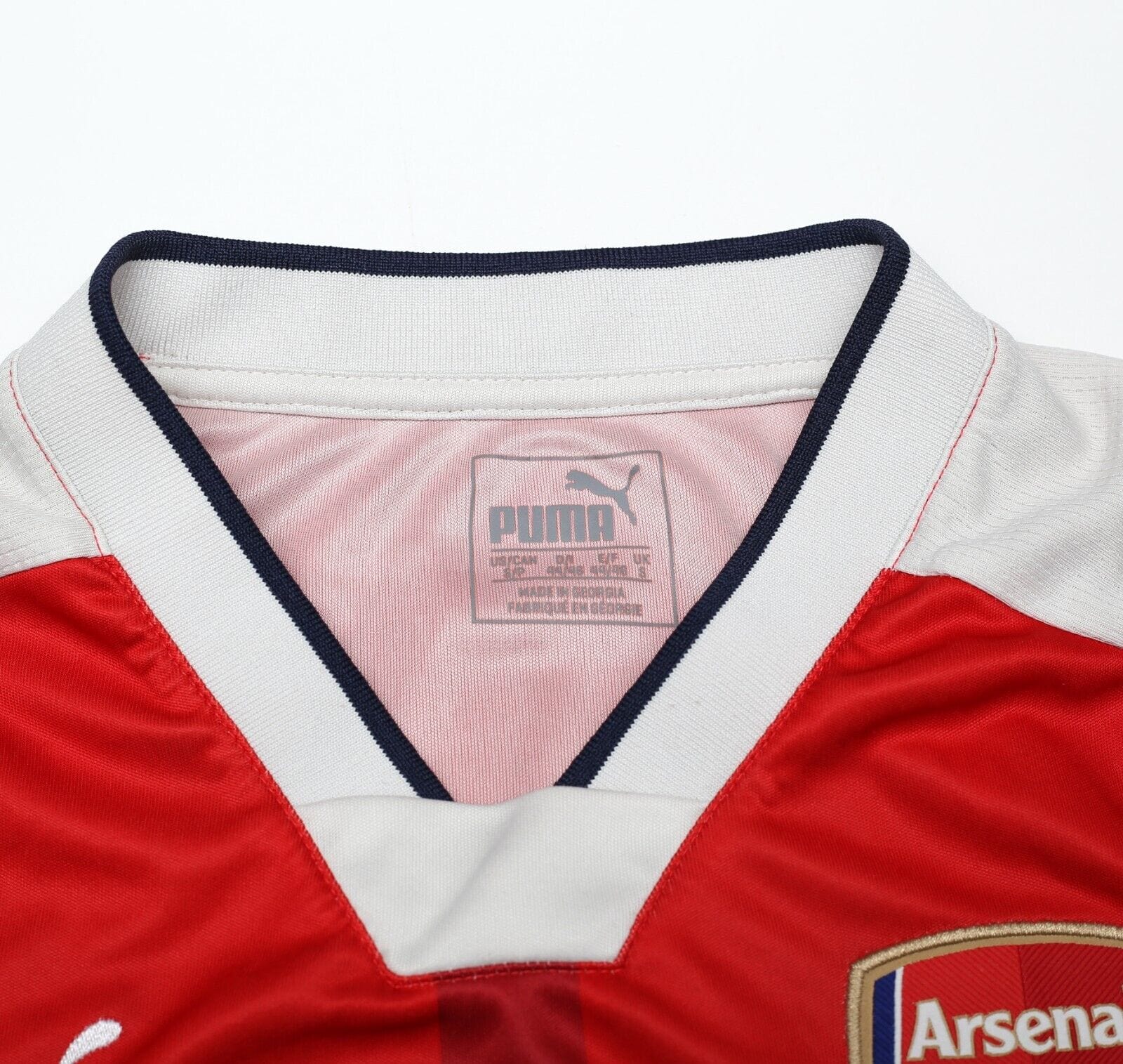 2016/17 ARSENAL Vintage PUMA Home Long Sleeve Football Shirt (S)