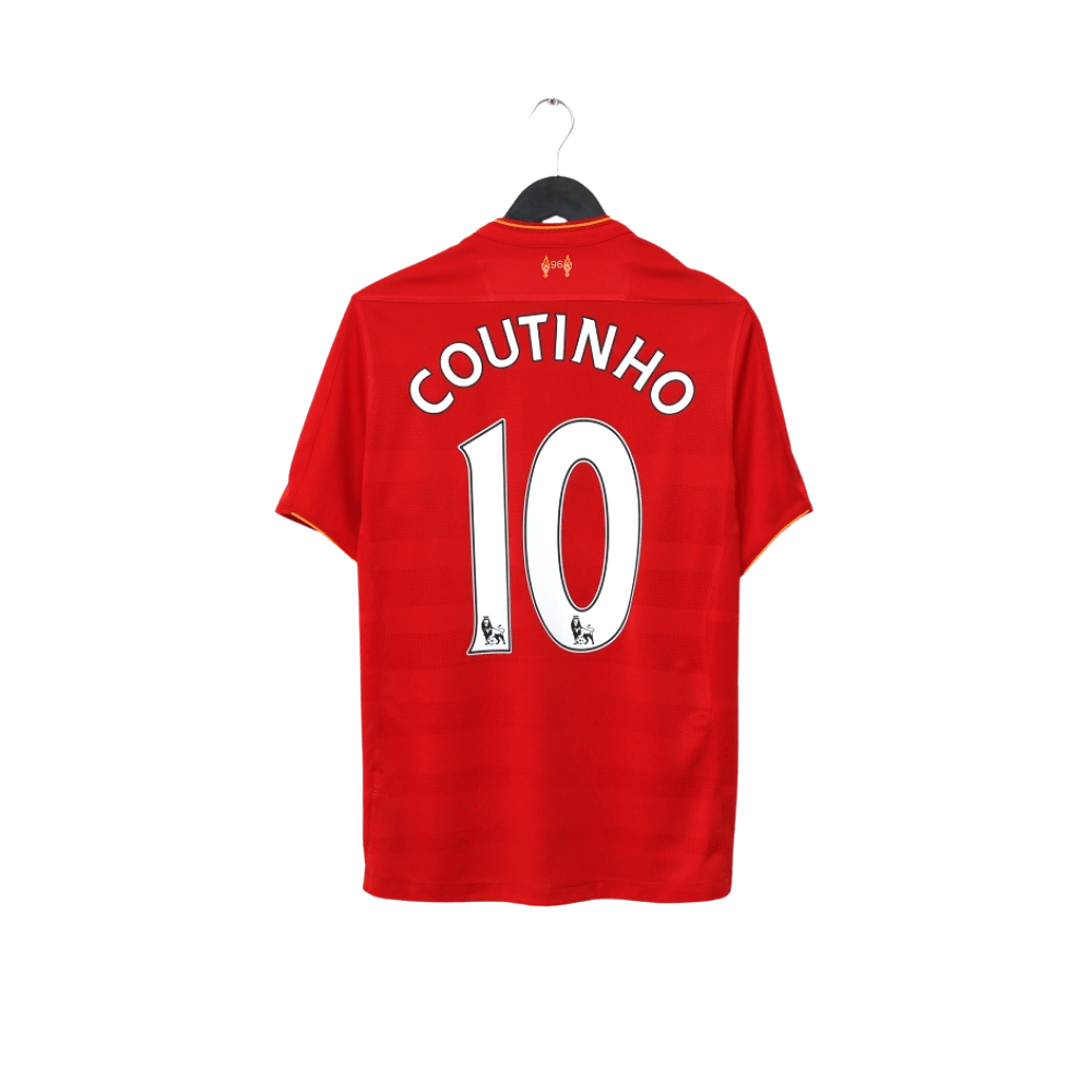 2016/17 COUTINHO #10 Liverpool Vintage New Balance Home Football Shirt (M)