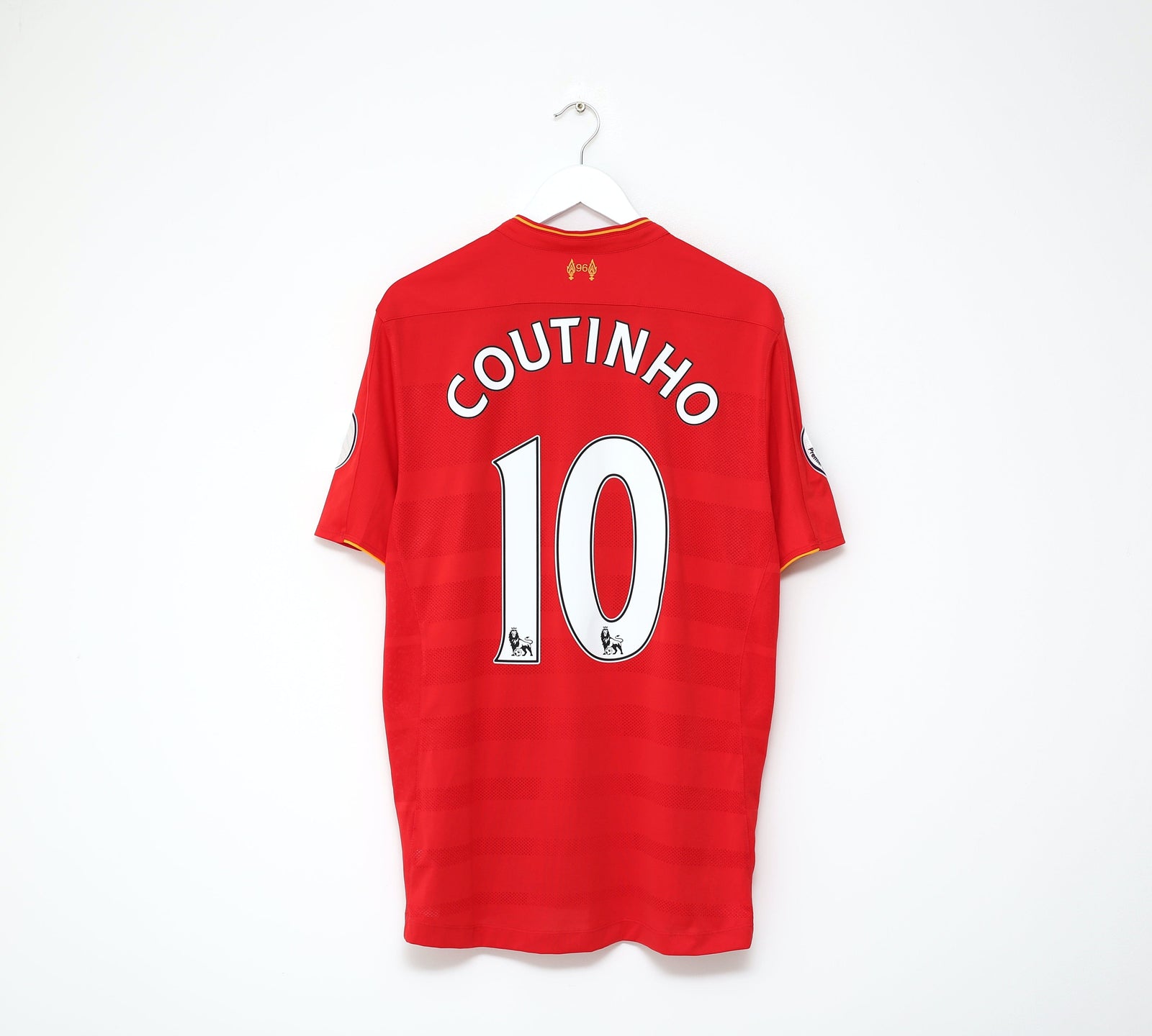 2016/17 COUTINHO #10 Liverpool Vintage New Balance Home Football Shirt (XL)