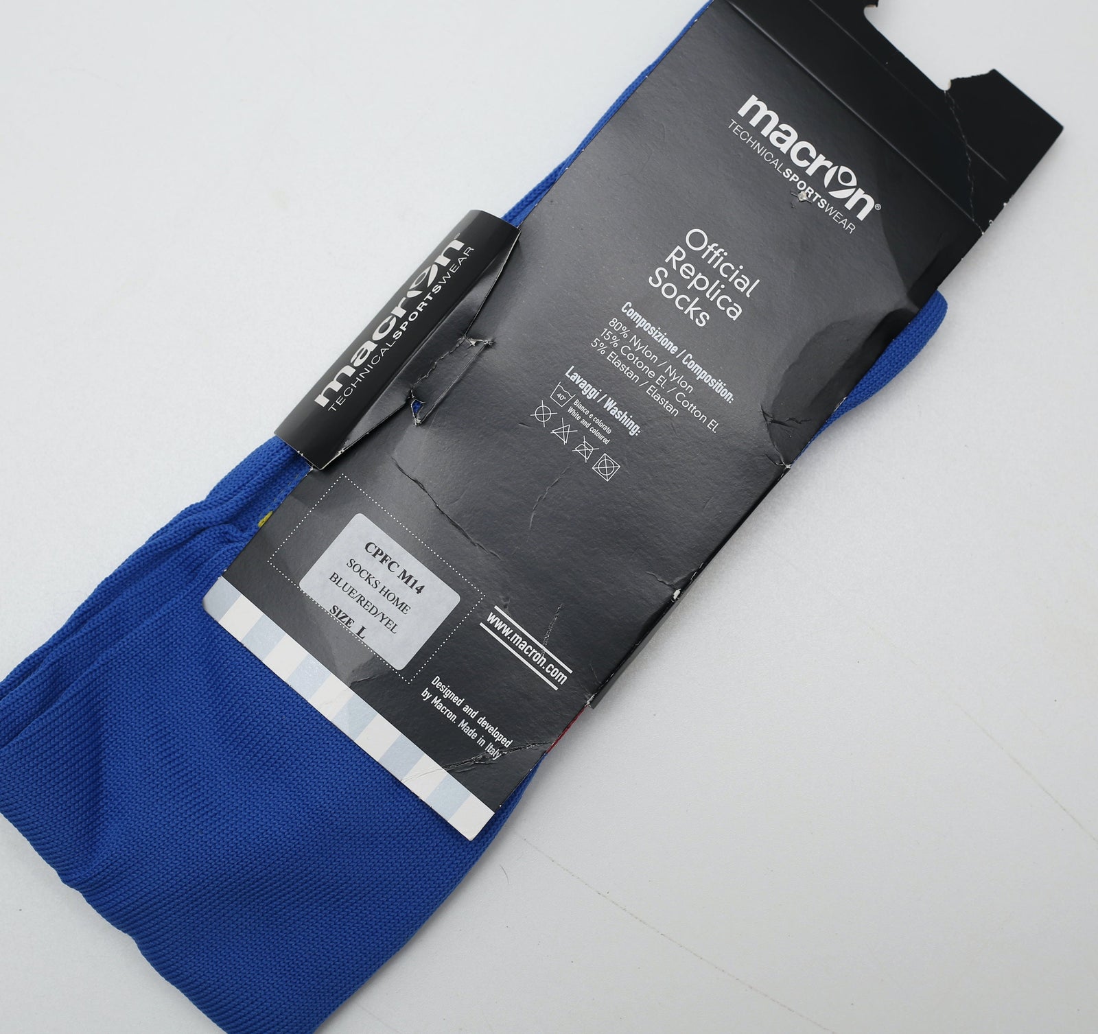 2016/17 CRYSTAL PALACE Macron Home Football Socks (L) BNWT