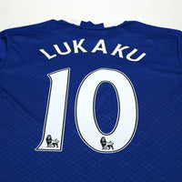 2016/17 Lukaku #10 Everton Vintage Umbro Home Football Shirt (XL)