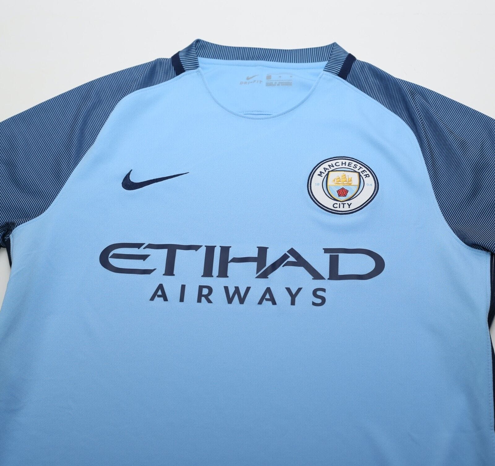 2016/17 MANCHESTER CITY Nike Home Football Shirt Jersey (M)