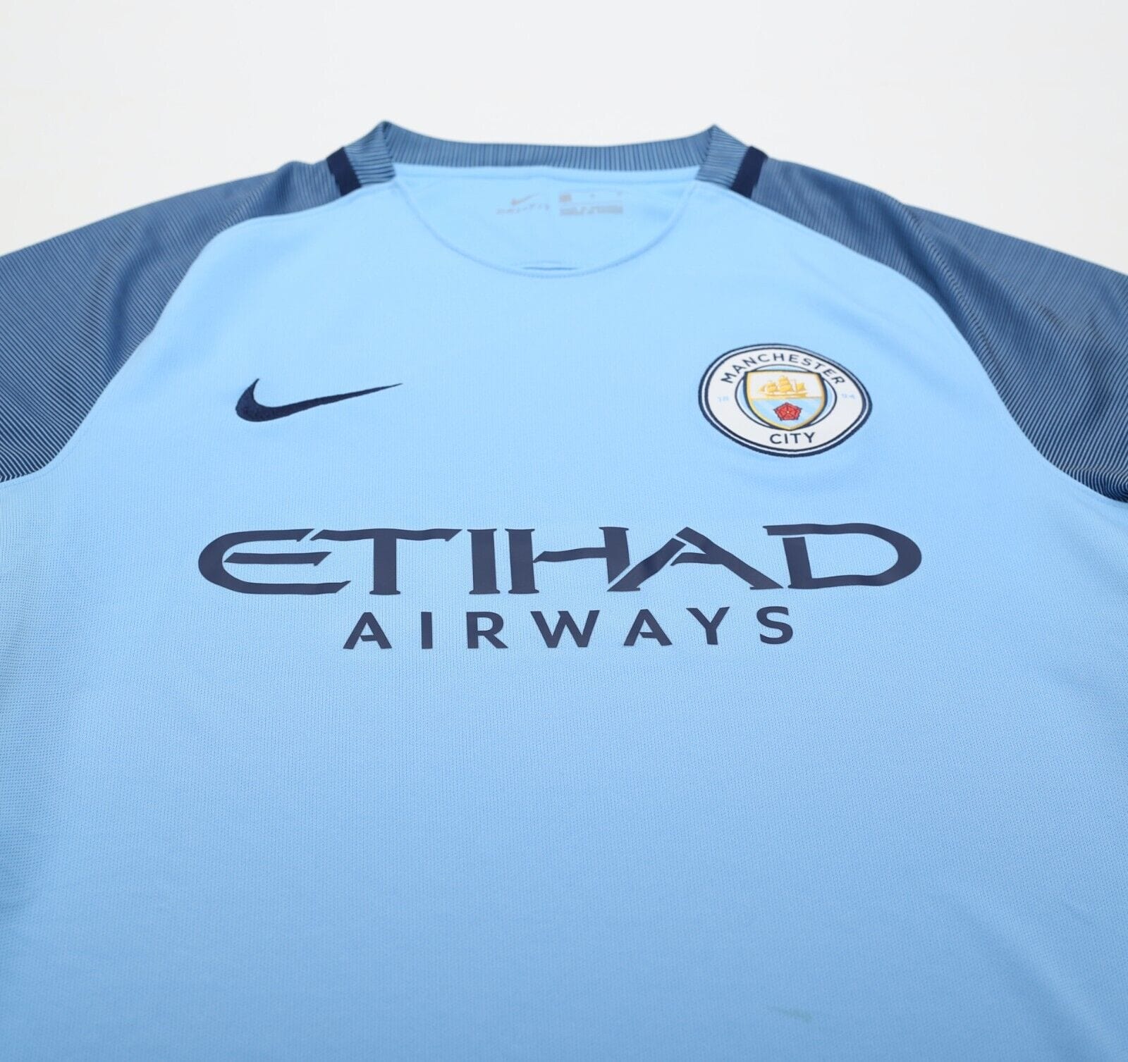 2016/17 MANCHESTER CITY Nike Home Football Shirt Jersey (M)