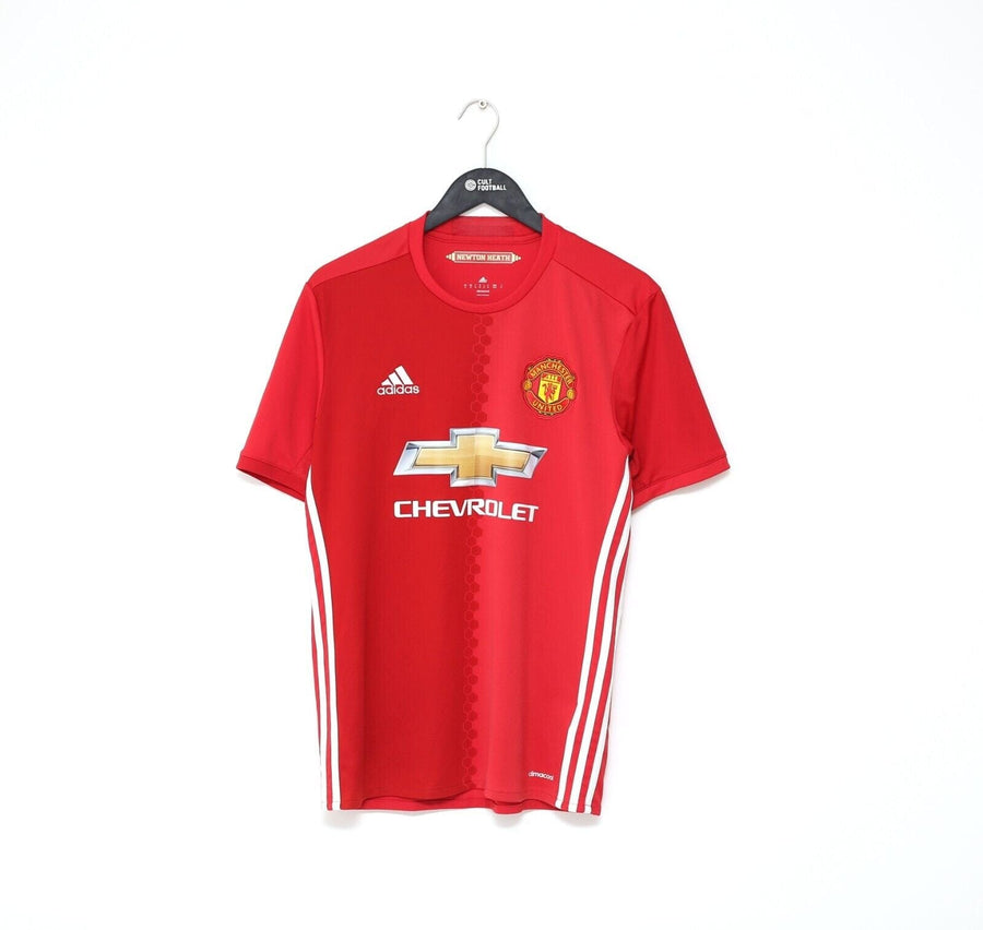 2016/17 MANCHESTER UNITED Vintage adidas Home Football Shirt (M)
