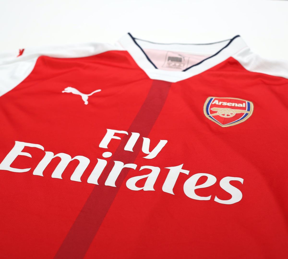 2016/17 RAMSEY #8 Arsenal Vintage Puma Home Football Shirt (L)