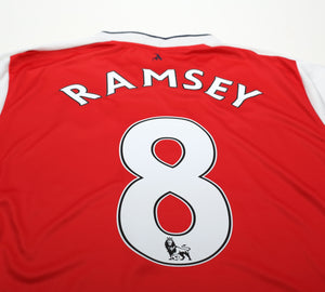 2016/17 RAMSEY #8 Arsenal Vintage Puma Home Football Shirt (L)