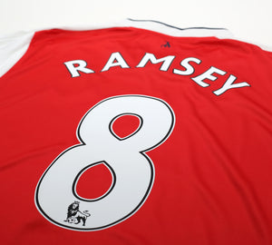 2016/17 RAMSEY #8 Arsenal Vintage Puma Home Football Shirt (L)