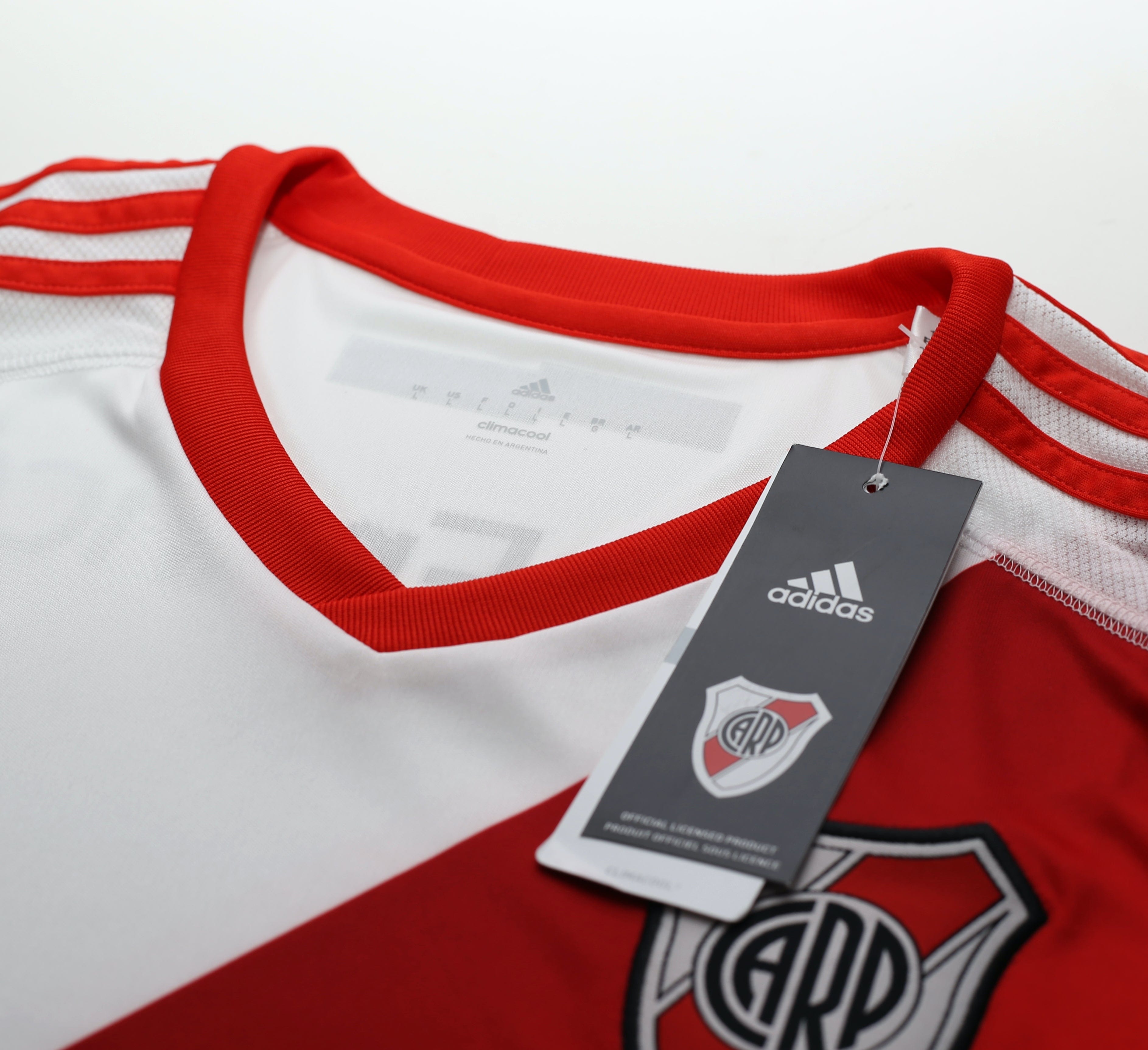 2016/17 RIVER PLATE Adidas Home Football Shirt (L) BNWT