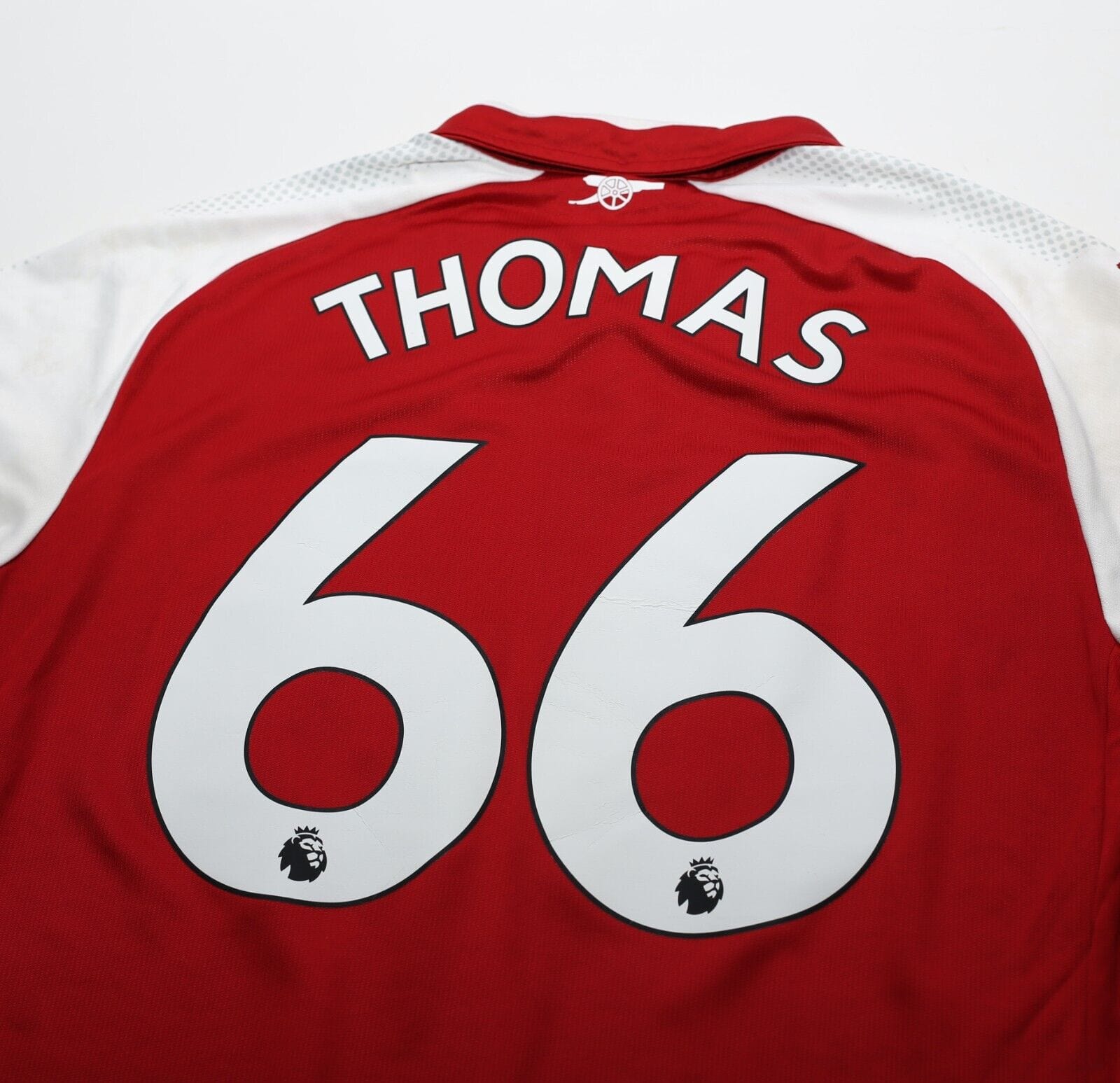 2017/18 ARSENAL Vintage PUMA Home Football Shirt (L) THOMAS #66