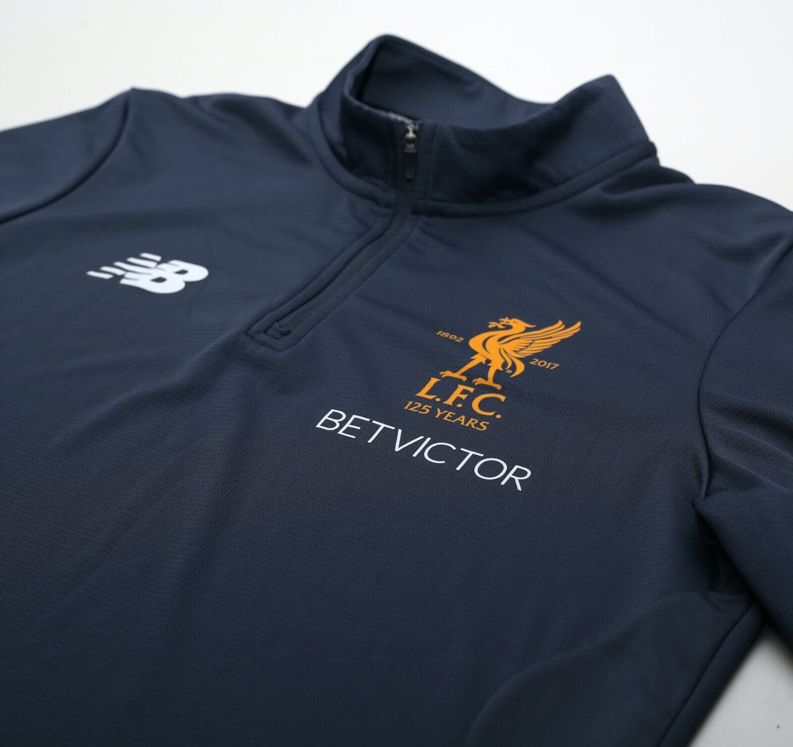 2017/18 LIVERPOOL New Balance Football 1/4 Zip Training Top (M)