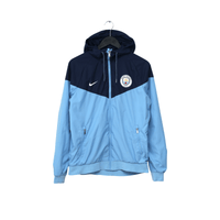 2017/18 Manchester City Nike Football Hooded Jacket (M)