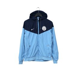 2017/18 Manchester City Nike Football Hooded Jacket (M)