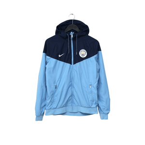 2017/18 Manchester City Nike Football Hooded Jacket (M)