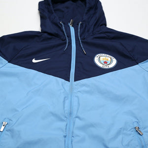 2017/18 Manchester City Nike Football Hooded Jacket (M)