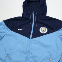 2017/18 Manchester City Nike Football Hooded Jacket (M)