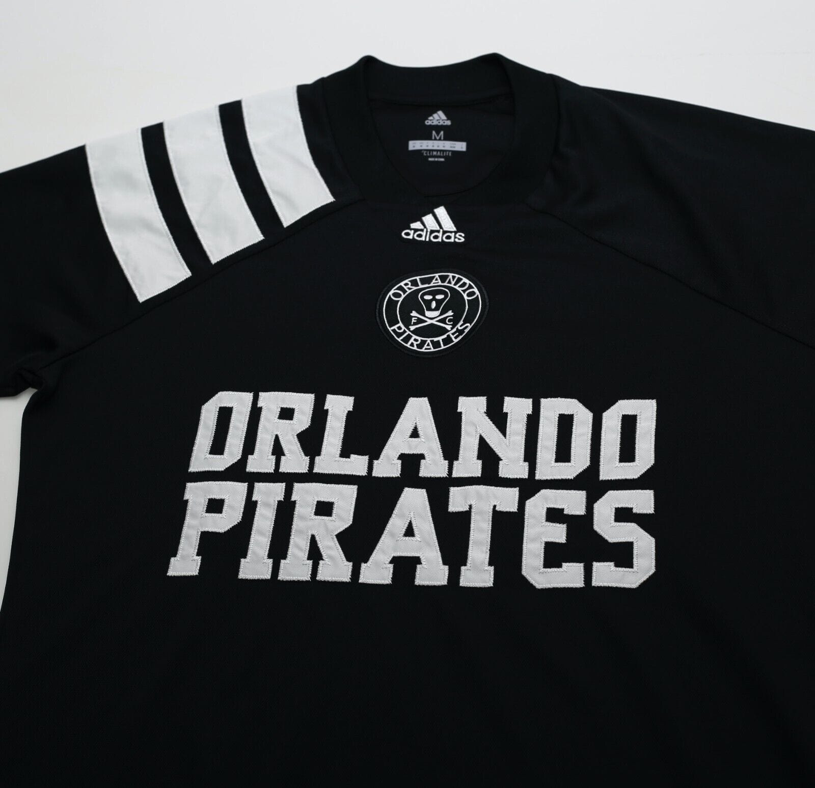 2017/18 ORLANDO PIRATES #37 Retro adidas Football Shirt Jersey (M)