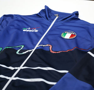 2017 Diadora x Baggio ITALY 1990/92 Retro Football Track Top Jacket (S)