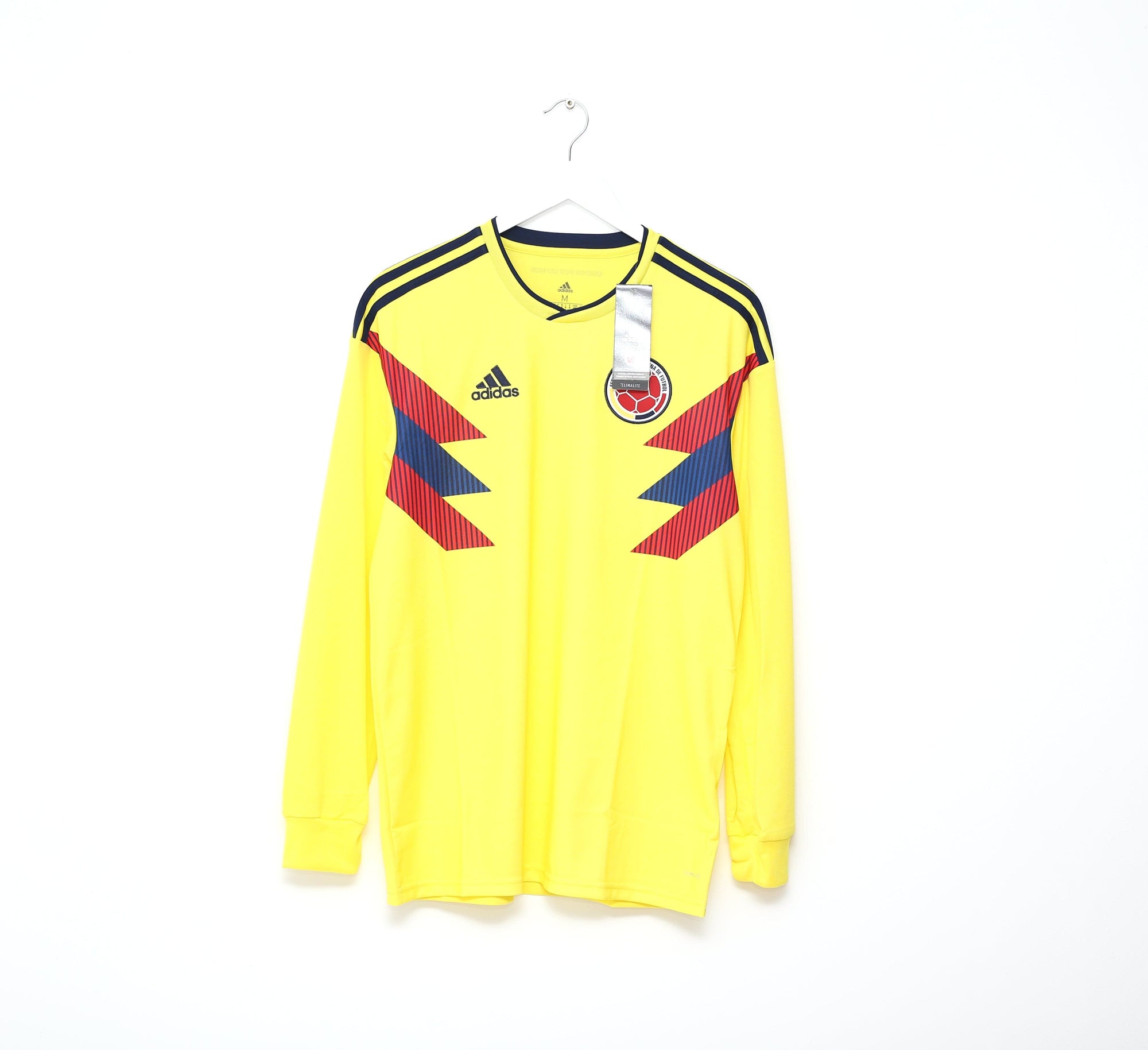 2018/19 COLOMBIA Adidas Home Long Sleeve Football Shirt (M) BNWT