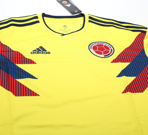 2018/19 COLOMBIA Adidas Home Long Sleeve Football Shirt (M) BNWT
