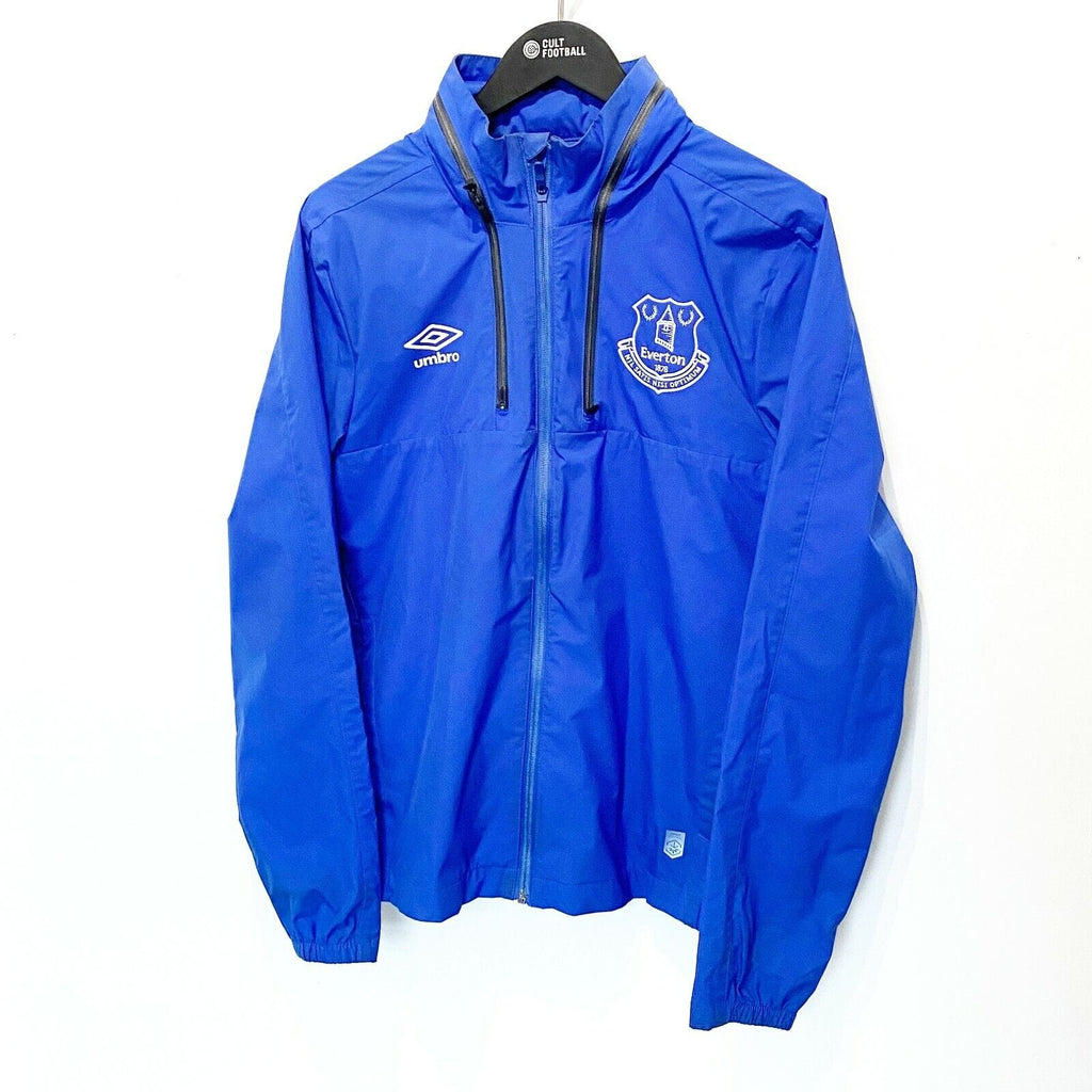 2018/19 EVERTON Vintage Umbro Football Training Track Top Rain Jacket (S)