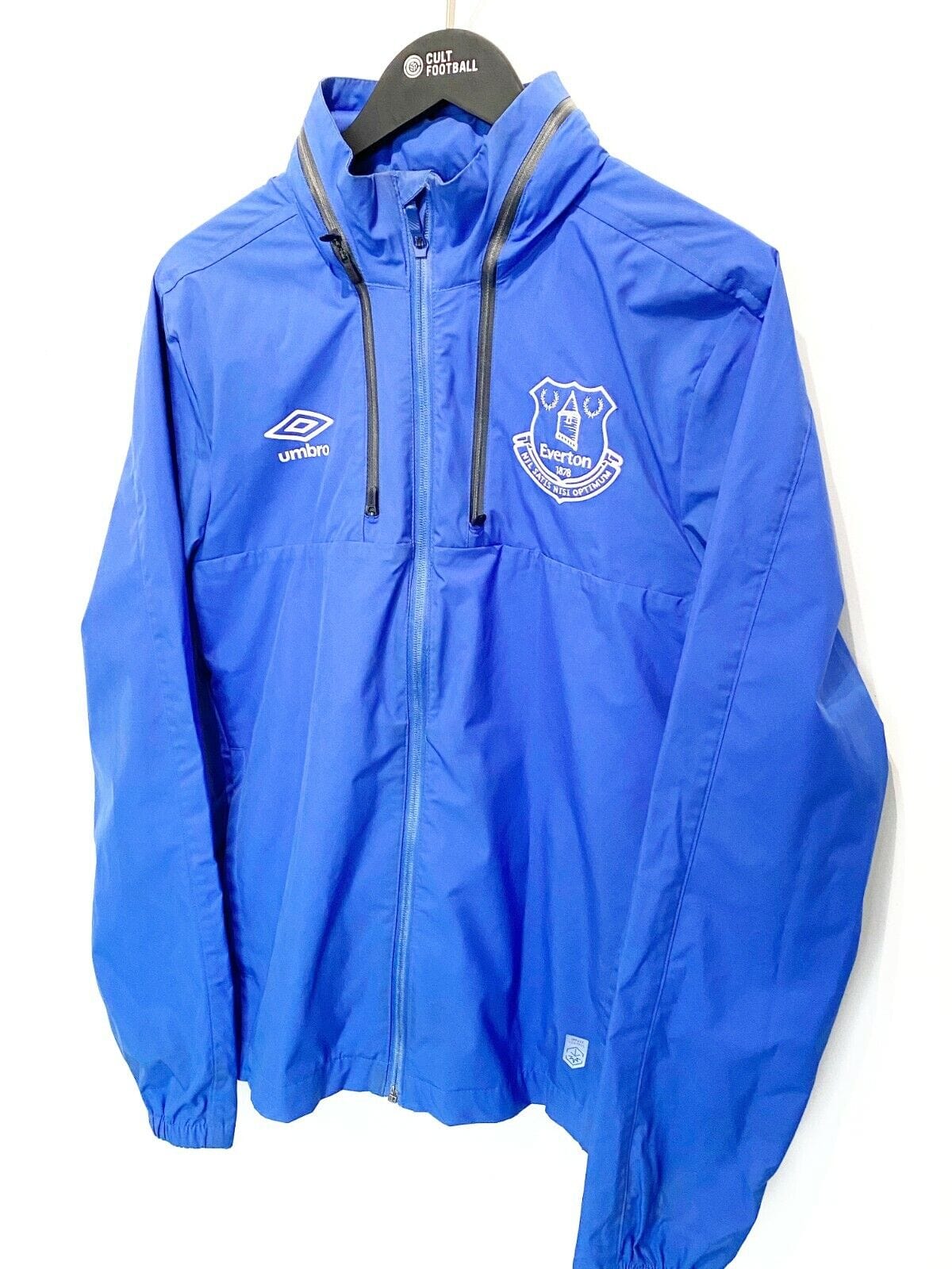 2018/19 EVERTON Vintage Umbro Football Training Track Top Rain Jacket (S)