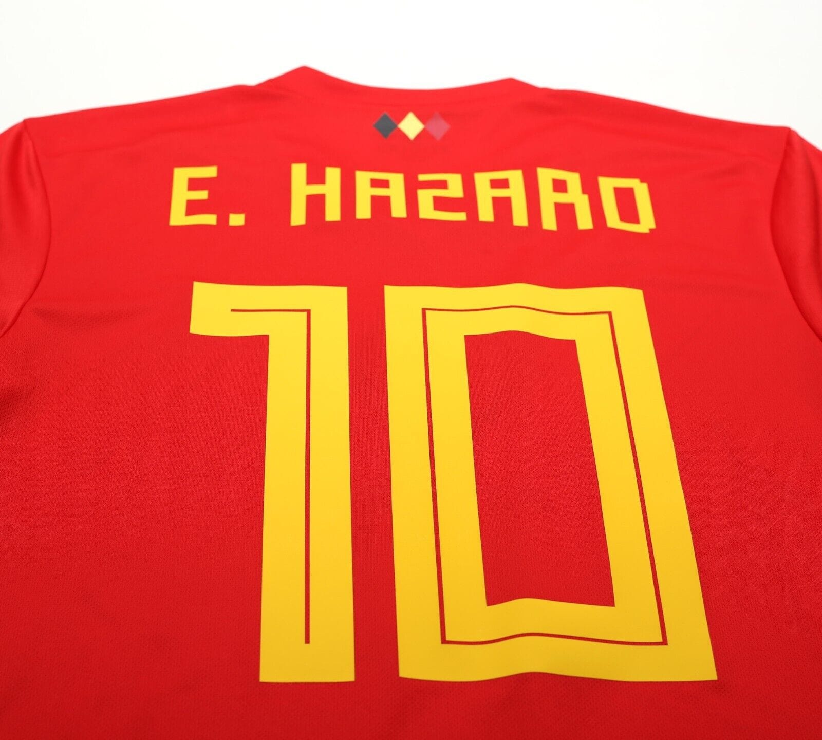 2018/19 HAZARD #10 Belguim Vintage adidas Home Football Shirt (M) World Cup 2018