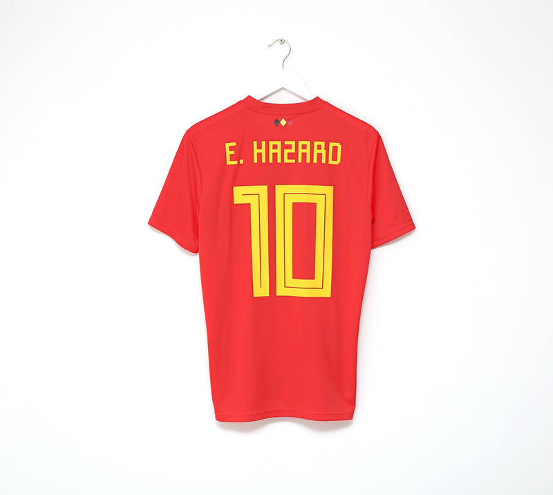 2018/19 HAZARD #10 Belguim Vintage adidas Home Football Shirt (M) World Cup 2018