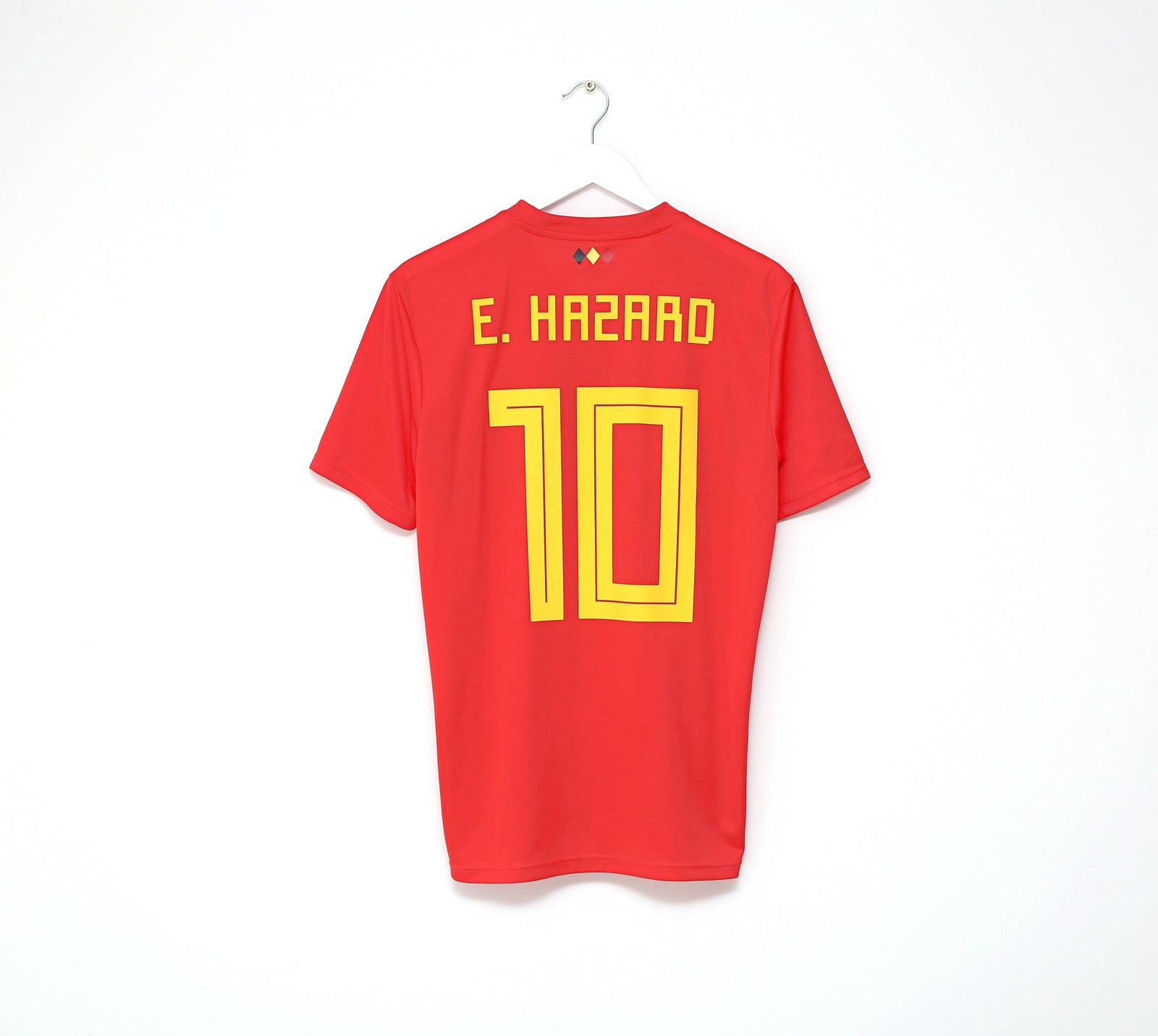 2018/19 HAZARD #10 Belguim Vintage adidas Home Football Shirt (M) World Cup 2018
