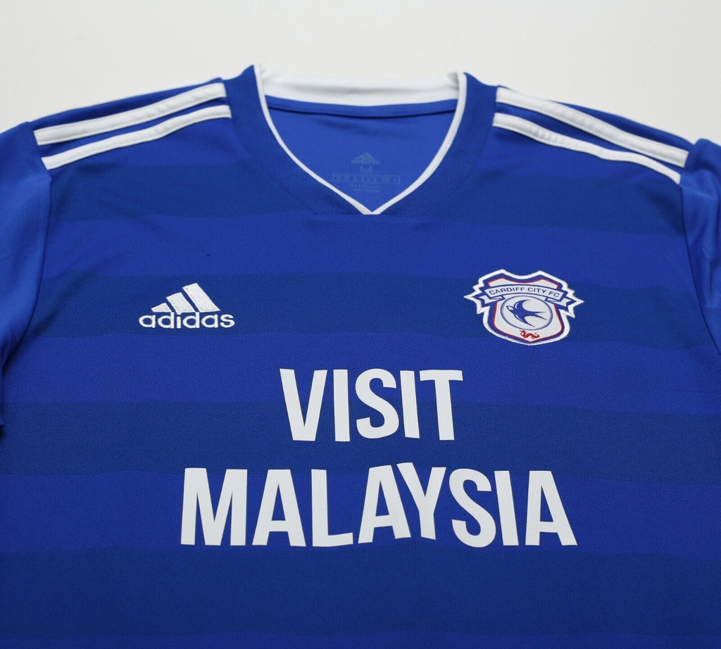 2018/19 HOILETT #33 Cardiff City MATCH WORN Home Football Shirt (M)