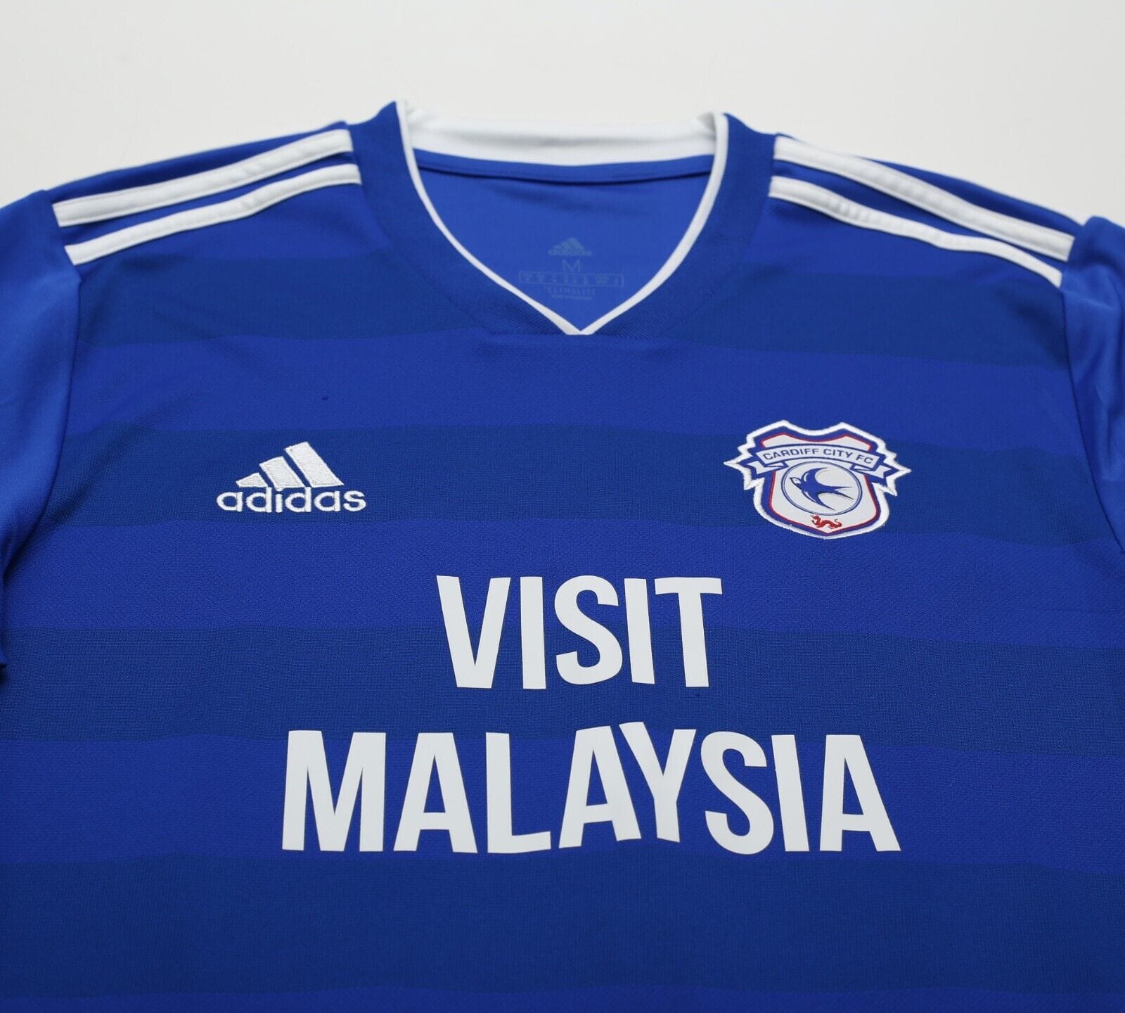 2018/19 HOILETT #33 Cardiff City MATCH WORN Home Football Shirt (M)