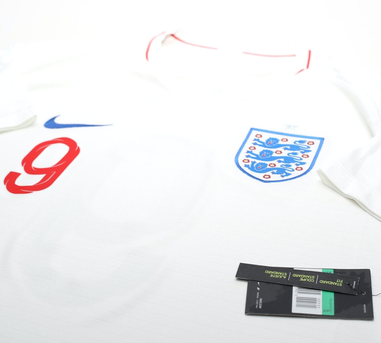 2018/19 KANE #9 England Nike Home Football Shirt (XL) WC 2018 BNWT