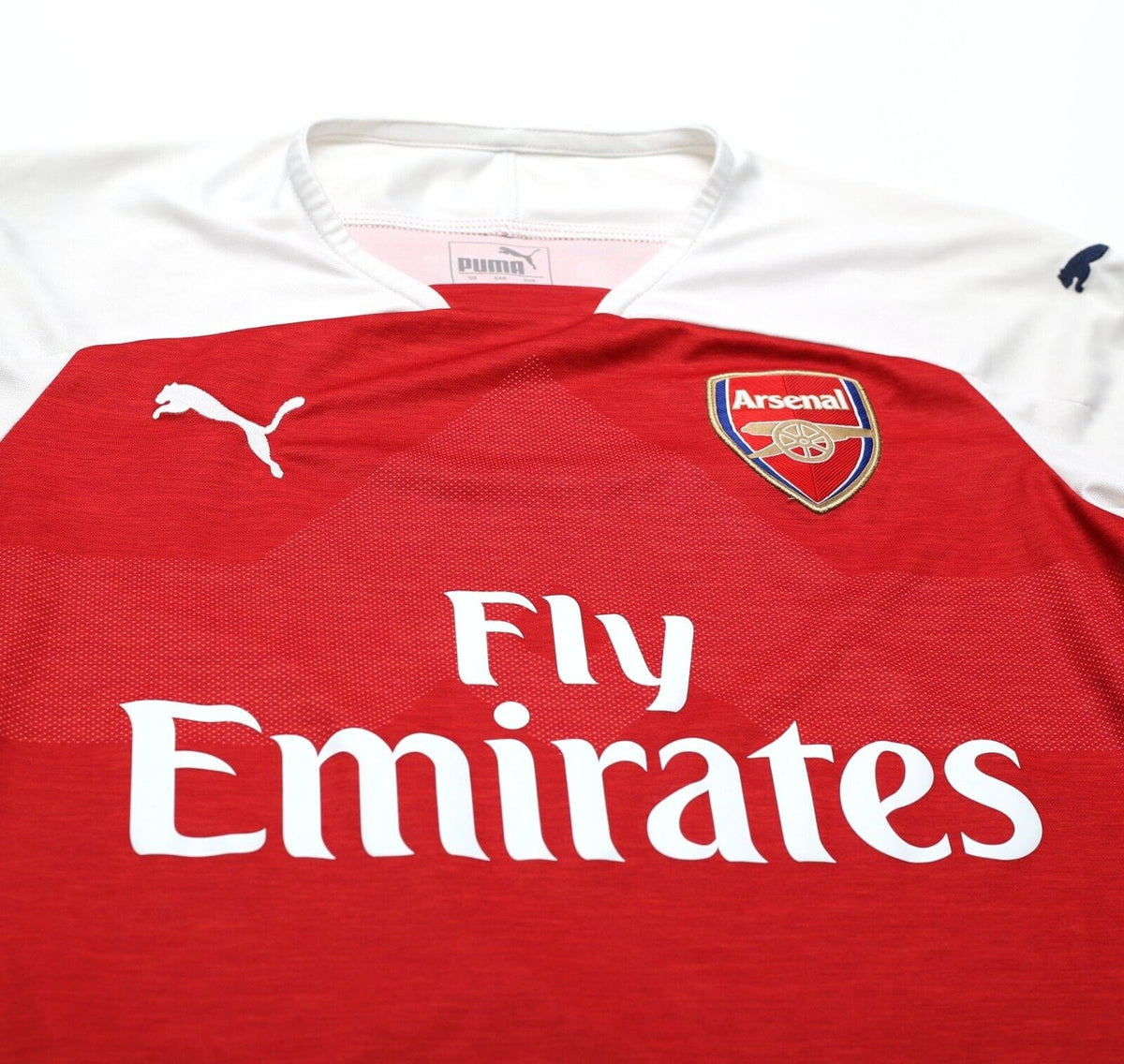 2018/19 LACAZETTE #9 Arsenal Vintage PUMA Home Football Shirt (S)