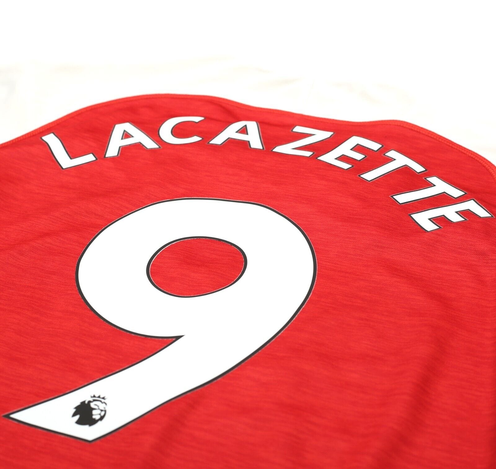 2018/19 LACAZETTE #9 Arsenal Vintage PUMA Home Football Shirt (S)