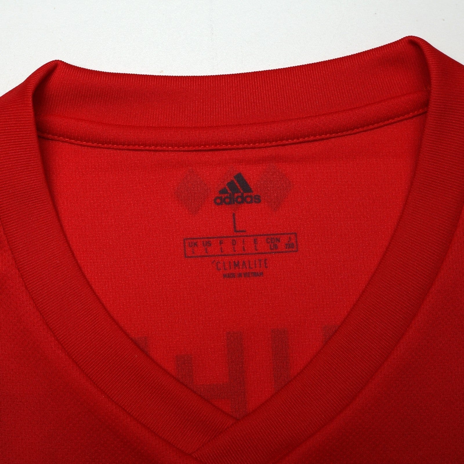 2018/19 Lukaku #9 Belgium Home Football Shirt (L) World Cup 2018