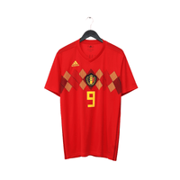 2018/19 Lukaku #9 Belgium Home Football Shirt (L) World Cup 2018