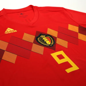 2018/19 Lukaku #9 Belgium Home Football Shirt (L) World Cup 2018