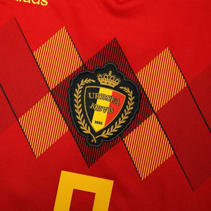 2018/19 Lukaku #9 Belgium Home Football Shirt (L) World Cup 2018