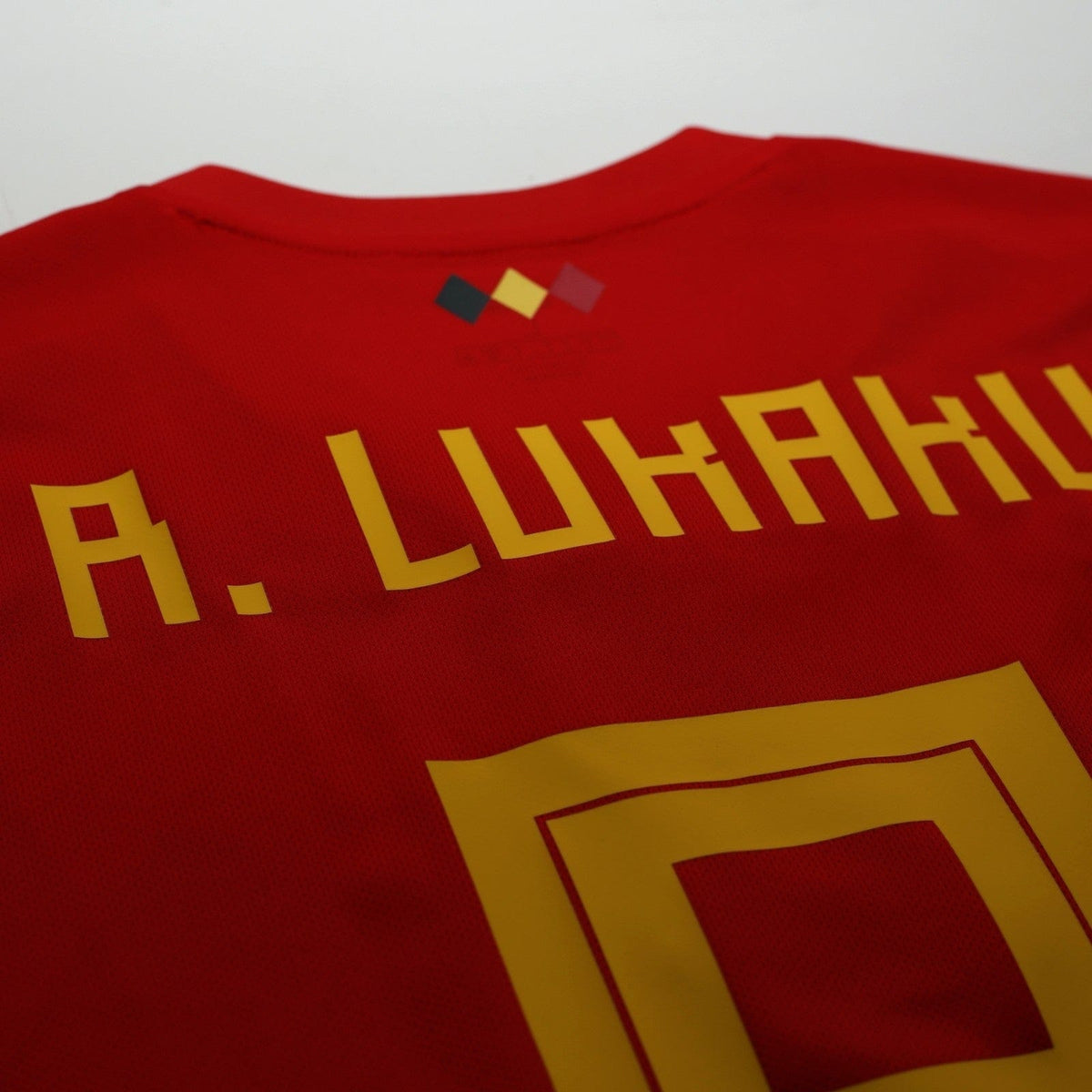 2018/19 Lukaku #9 Belgium Home Football Shirt (L) World Cup 2018