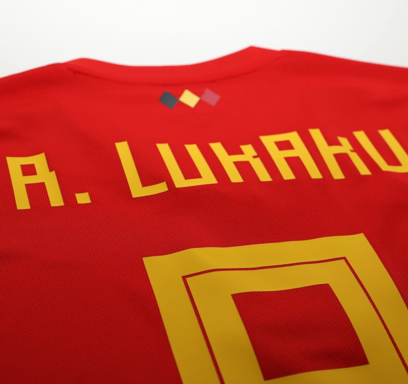 2018/19 LUKAKU #9 Belgium Official adidas Home Football Shirt (L) World Cup 2018