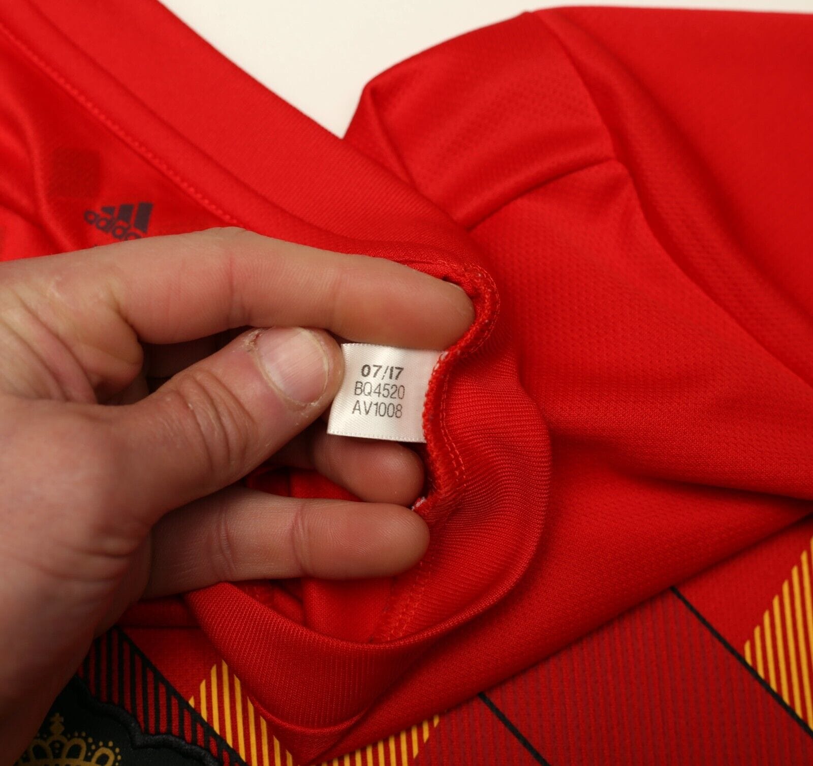 2018/19 LUKAKU #9 Belgium Official adidas Home Football Shirt (L) World Cup 2018