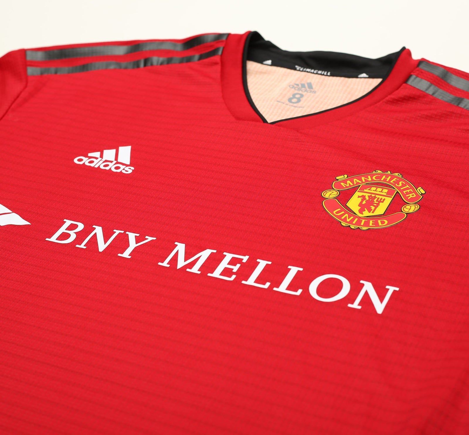2018/19 MANCHESTER UNITED Adidas Player Issue Spec Home Football Shirt (8) BNY Mellon