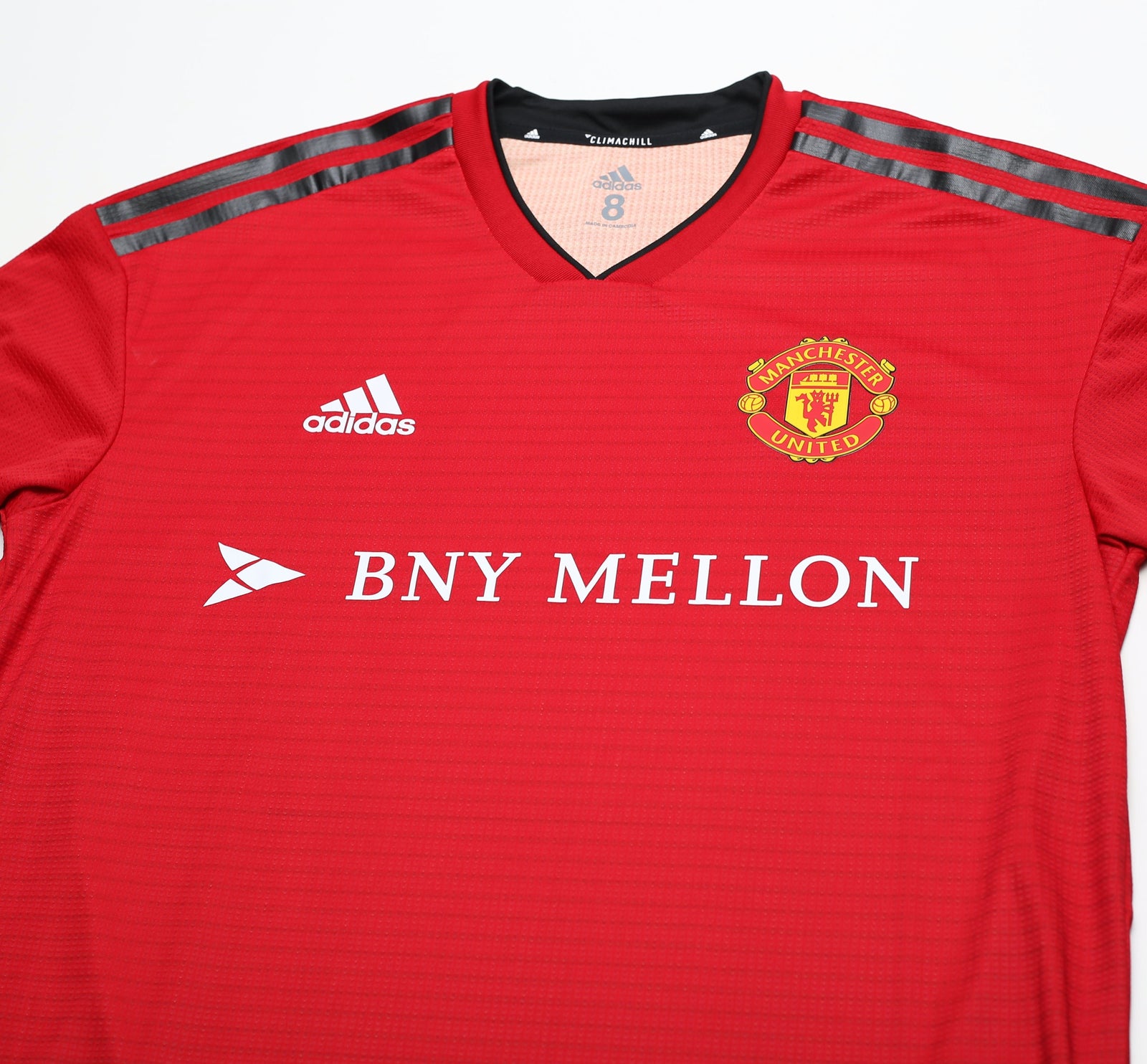2018/19 MANCHESTER UNITED Adidas Player Issue Spec Home Football Shirt (8) BNY Mellon