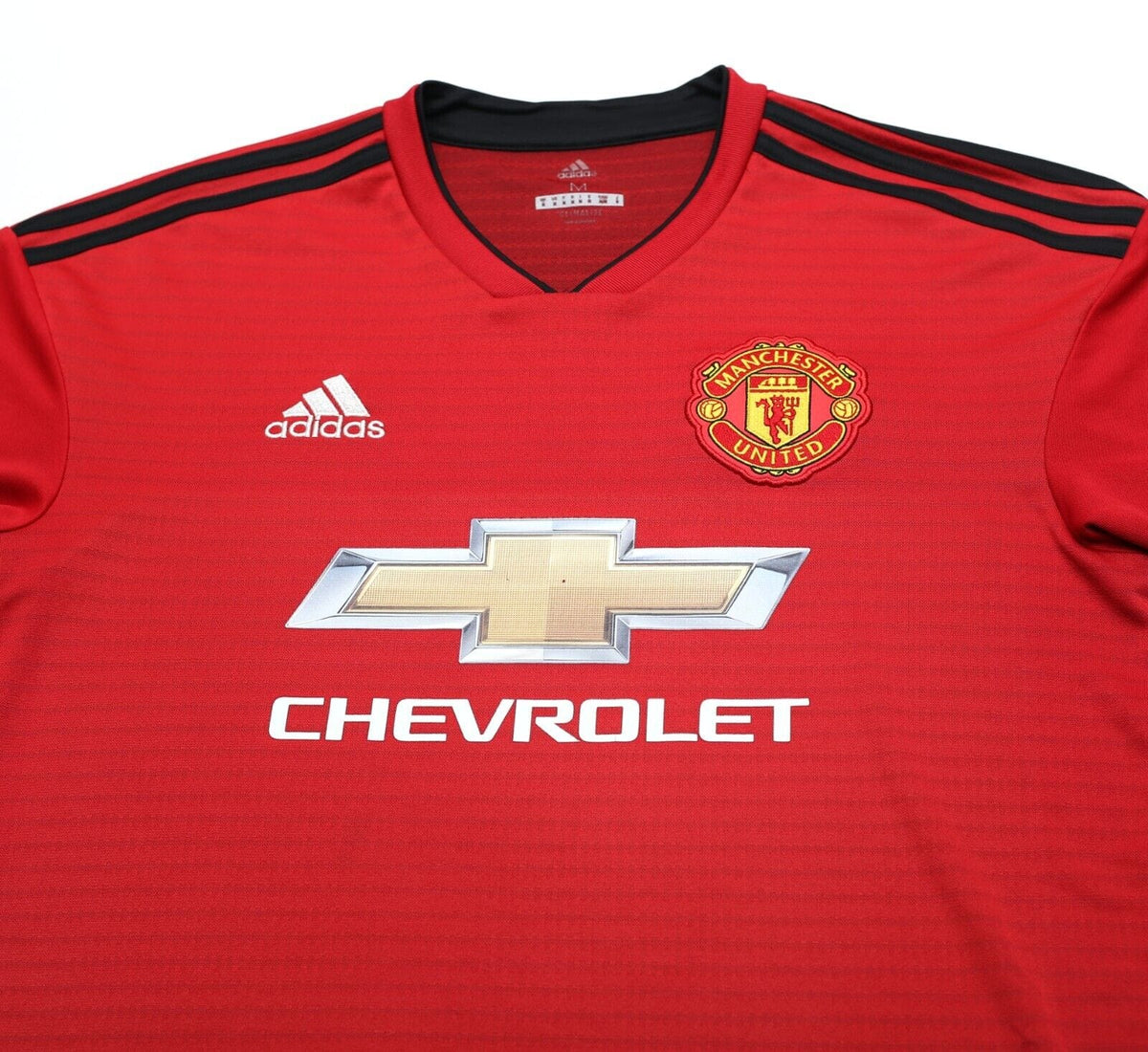 2018/19 MANCHESTER UNITED Vintage adidas Home Football Shirt (M)