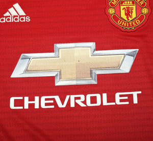 2018/19 MANCHESTER UNITED Vintage adidas Home Football Shirt (M)