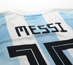 2018/19 MESSI #10 Argentina Vintage adidas Home Football Shirt (L) WC 2018