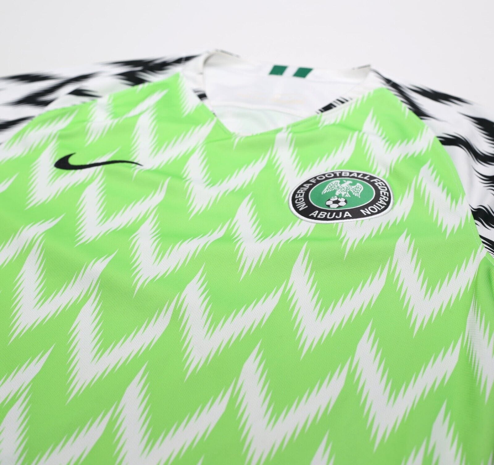 2018/19 NIGERIA Vintage Authentic Nike Home Football Shirt (M) World Cup 2018