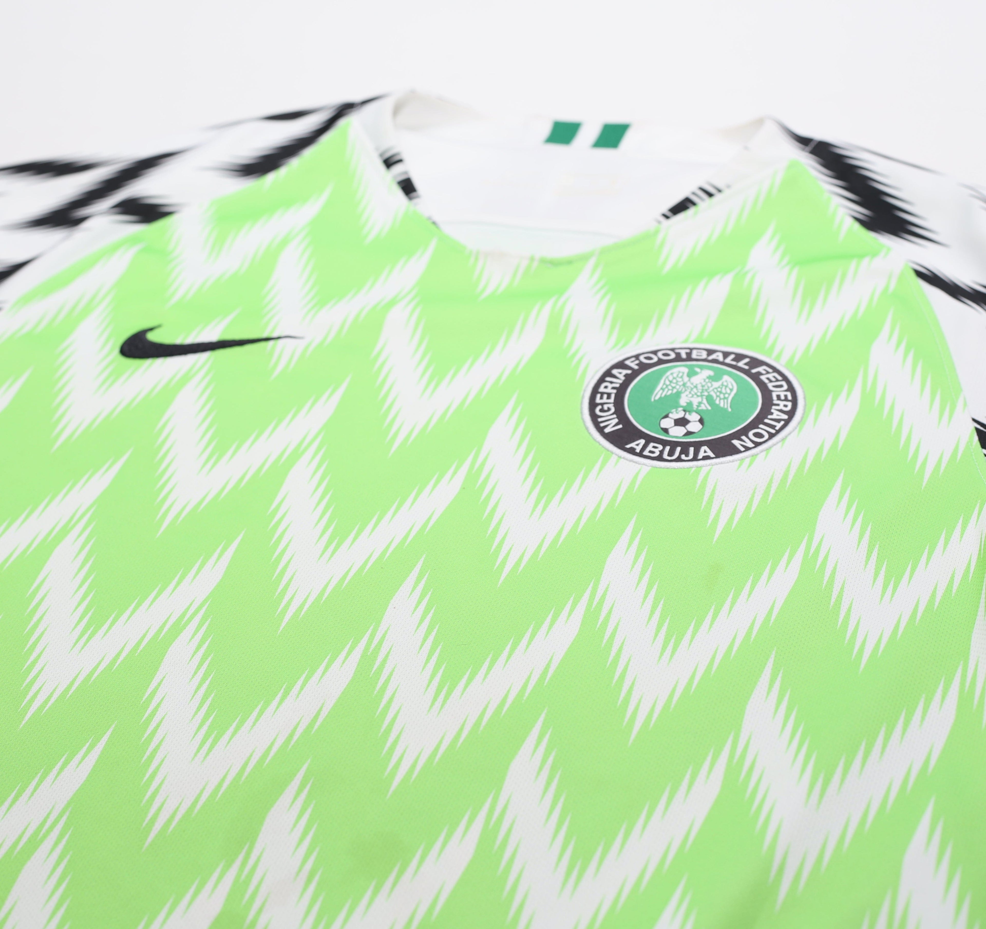 2018/19 NIGERIA Vintage Authentic Nike Home Football Shirt (M) World Cup 2018