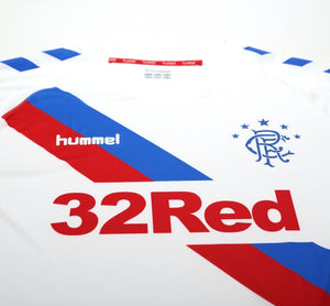 2018/19 RANGERS Hummel Away Football Shirt Jersey (L/XL) Mint